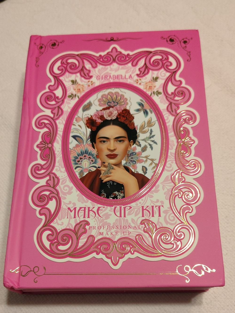 Girabella Pink Frida Kahlo 5-in-1 Makeup Kit Book